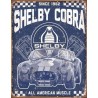 Plaque publicitaire Shelby Cobra