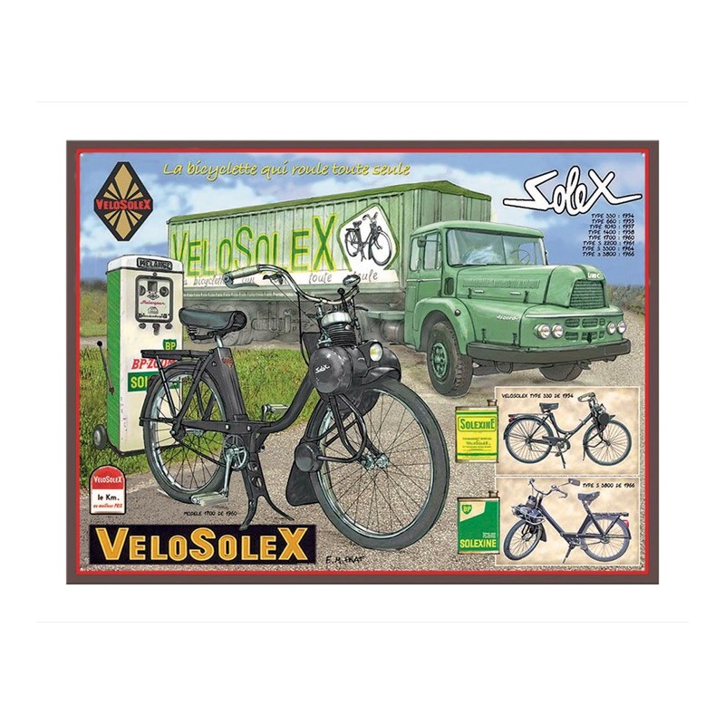 Plaque publicitaire Vélosolex