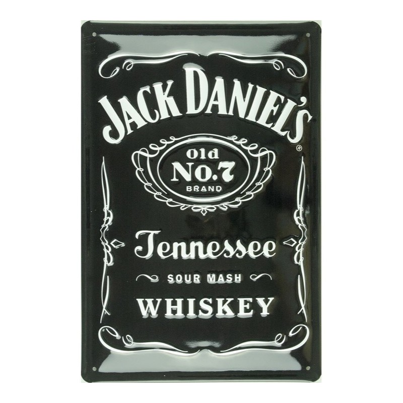 Plaque publicitaire logo Jack Daniel's