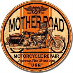 Plaque métal vintage Mother Road Repair
