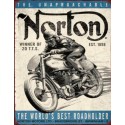 Plaque métal vintage Norton Winner