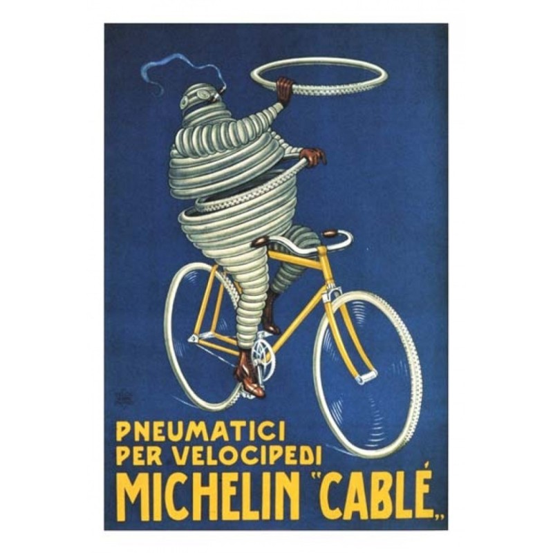 Plaque publicitaire Michelin câblé