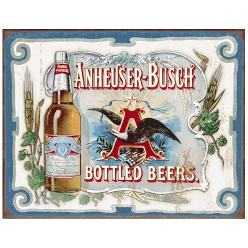 Plaque américaine Budweiser Anheuser-Busch