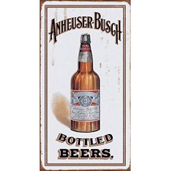 Plaque publicitaire Budweiser Anheuser-Busch