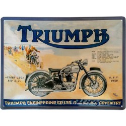 Plaque publicitaire Triumph Tiger