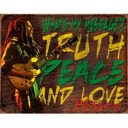 Plaque décorative Bob Marley message