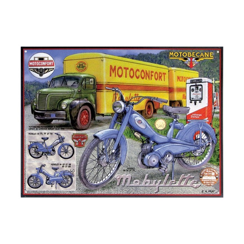 Plaque arrière Motobécane