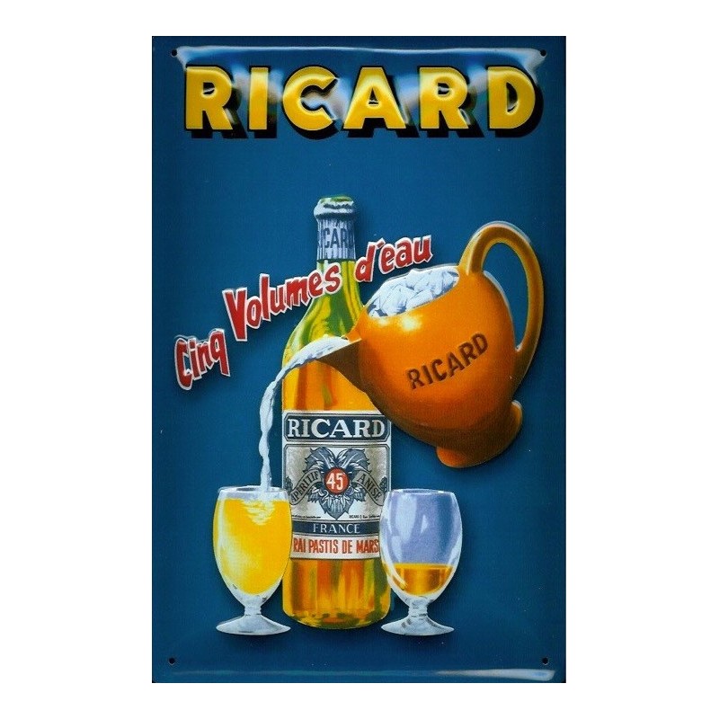 Plaque publicitaire Ricard