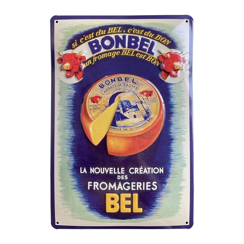 Plaque publicitaire Bonbel 30x20cm