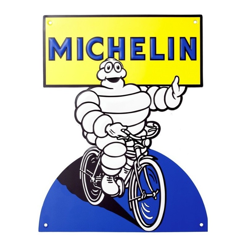 Plaque publicitaire Michelin bibendum 37x29cm