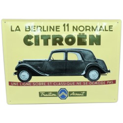 Plaque publicitaire Citroën Traction 11 40x30cm