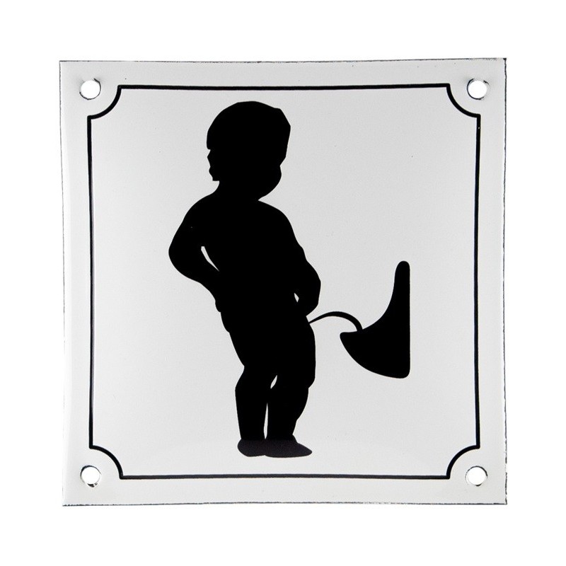 Plaque émaillée Manneken-Pis 15cm