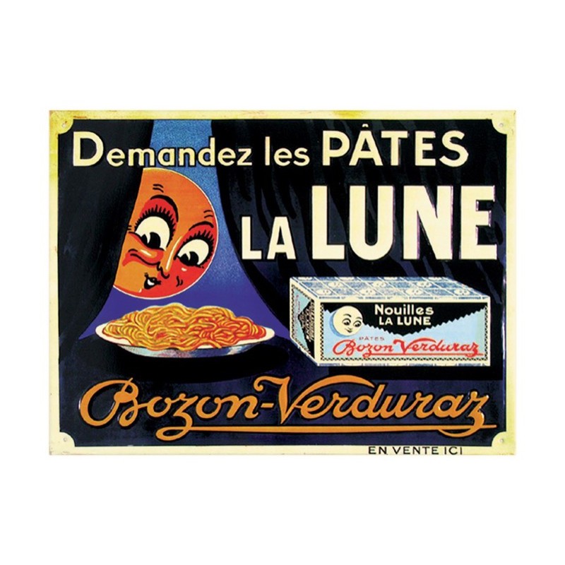 Plaque publicitaire Pâtes La Lune 40x30cm