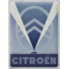 Plaque publicitaire Citroën 2CV logo 40x30cm