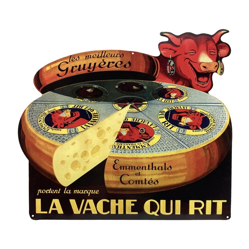 Plaque La Vache qui rit - Meule de gruyère