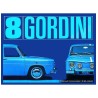 Plaque métal R8 Gordini 40x30cm