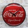Coca Cola "refresh yourself" - Horloge murale vintage 31cm