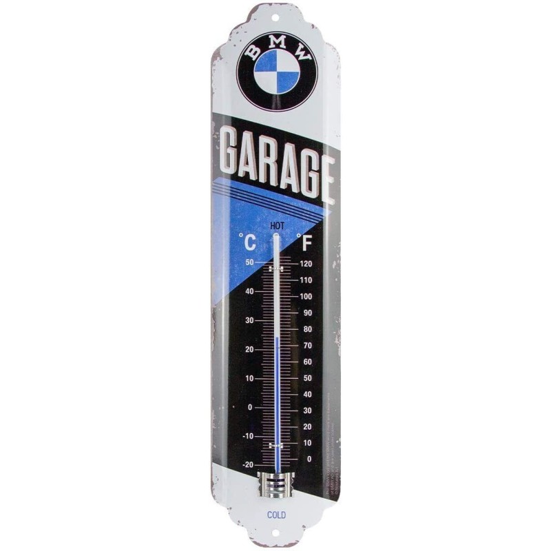 Thermomètre BMW garage 28x6,5cm
