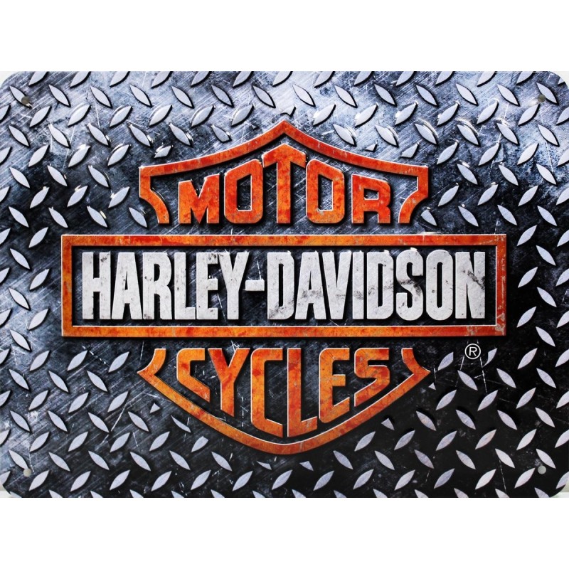 Harley Davidson - Plaque métal déco 20x15cm