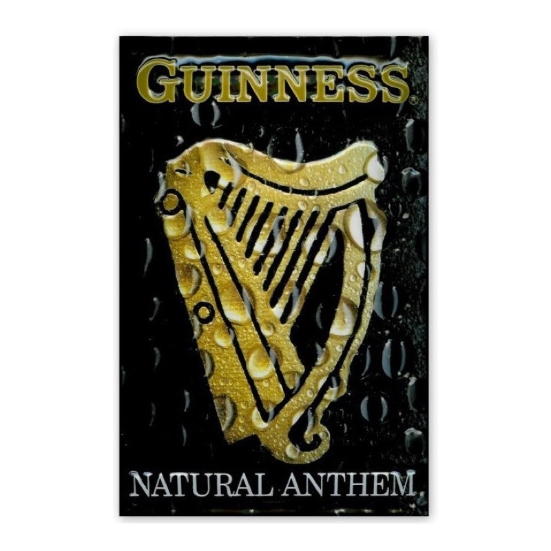 Plaque publicitaire Guinness Natural Anthem