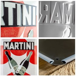 Plaque métal publicitaire Martini spumanti