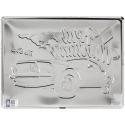 Plaque publicitaire Ford Mustang "meet the boss" 40x30cm