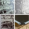 Plaque métal déco - Ford Mustang "meet the boss"