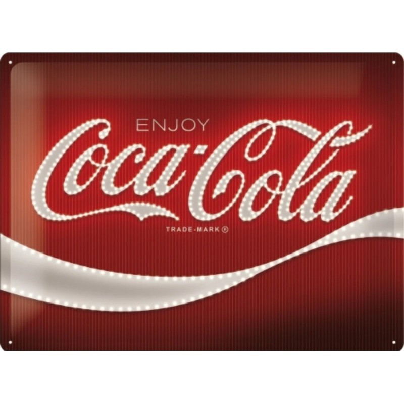 Enjoy Coca Cola - Plaque métal déco 40x30cm
