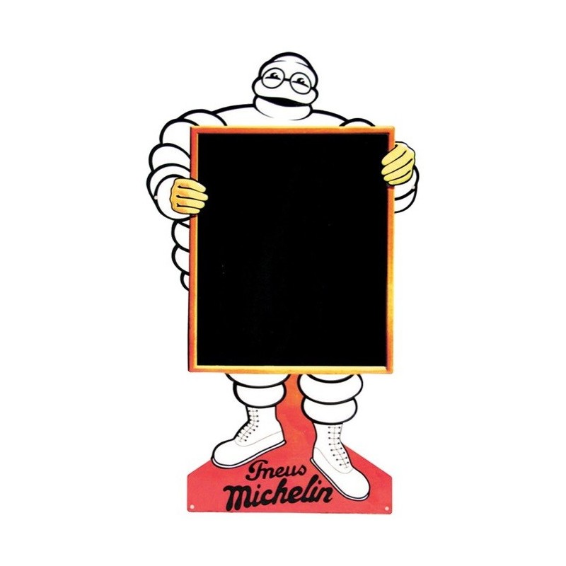 Plaque métal bibendum Michelin ardoise 48x28cm