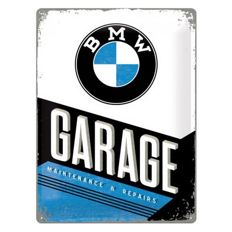 BMW garage - Plaque métal déco 60x40cm