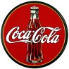 Coca Cola - Plaque de déco ronde en métal 28cm