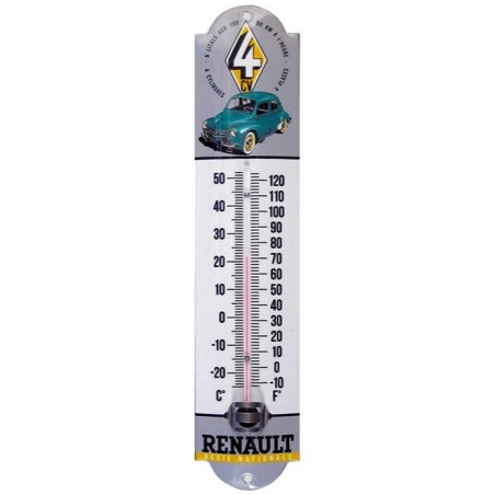 Thermomètre décoratif émaillé Renault 4CV