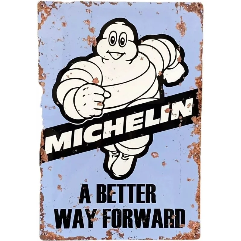 Michelin "a better way forward" - Plaque de déco en métal