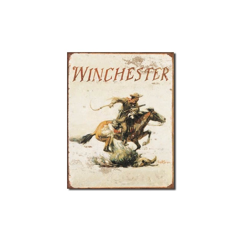 Plaque en métal vieilli Winchester