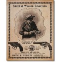 Plaque en métal vieillie Smith & Wesson Revolvers