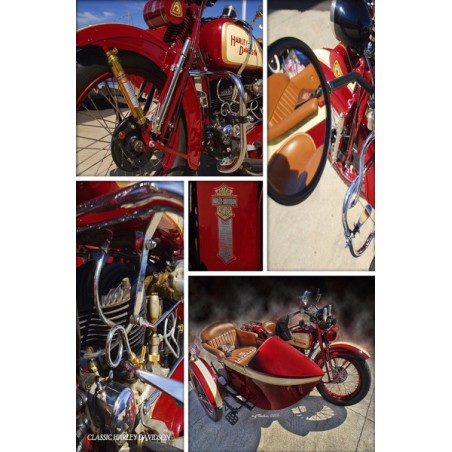 Plaque en métal Harley Davidson