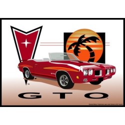 Plaque en métal GM Pontiac GTO
