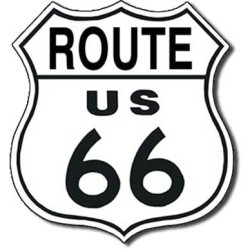 Plaque en métal Route U.S. 66
