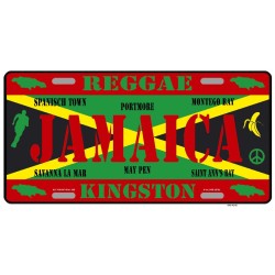 Plaque métal Jamaica