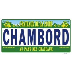 Plaque métal Chambord au...