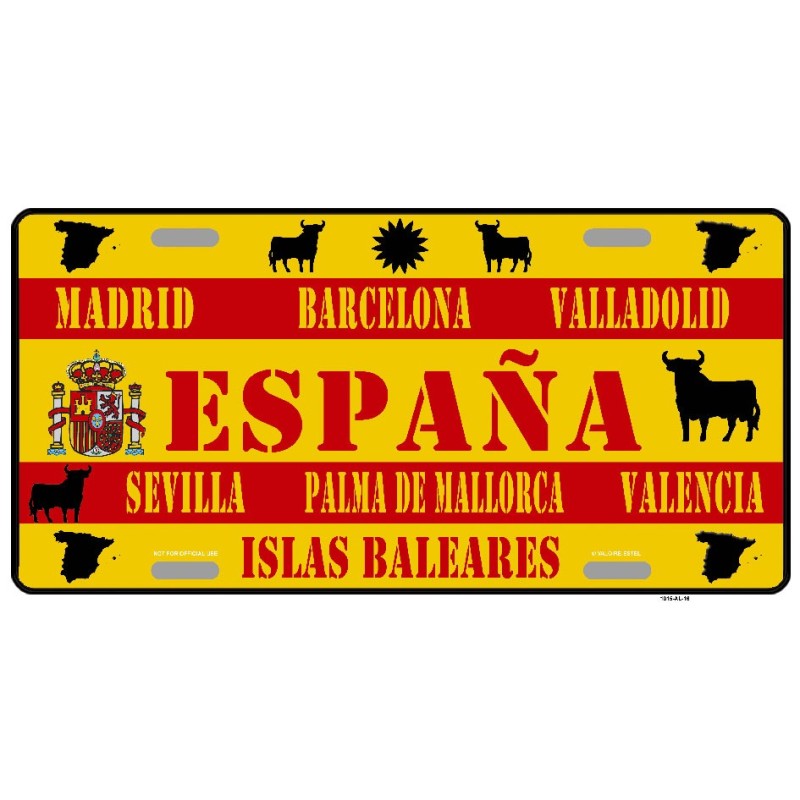 Plaque métal España (Espagne)