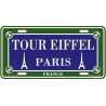 Plaque métal Tour Eiffel Paris