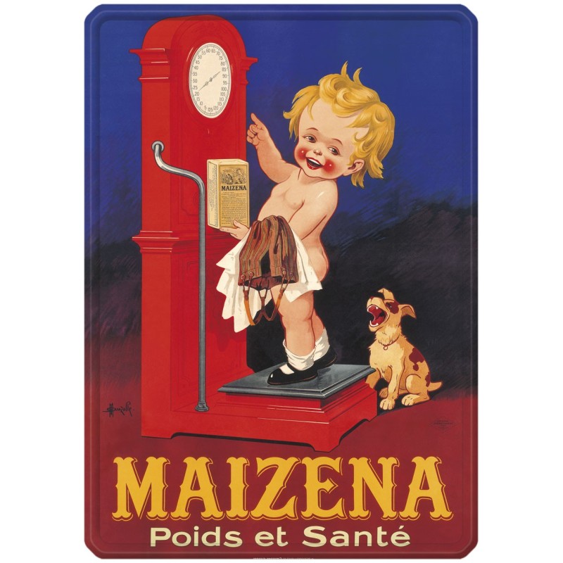 Plaque métal Maïzena 30 x 40 cm