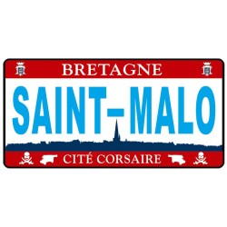 Plaque métal Saint-Malo