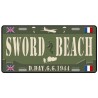 Plaque métal Sword Beach 6-6-1944