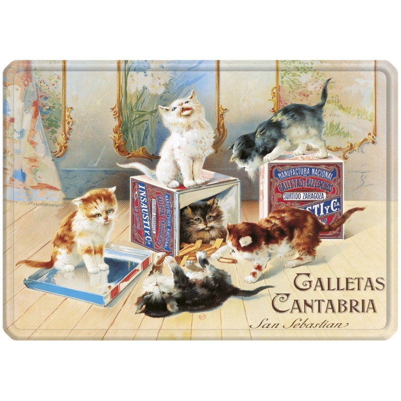 Plaque métal Galletas Cantabria 30 x 40 cm