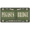 Plaque métal Pegasus Bridge 6-6-1944