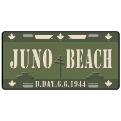 Plaque métal Juno Beach 6-6-1944