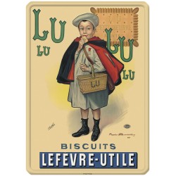 Plaque métal Biscuits LU...