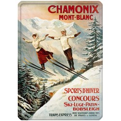 Plaque métal Chamonix...